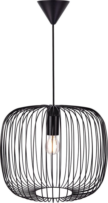 Nordlux beroni 40-hanglamp-e27-metaal-zwart
