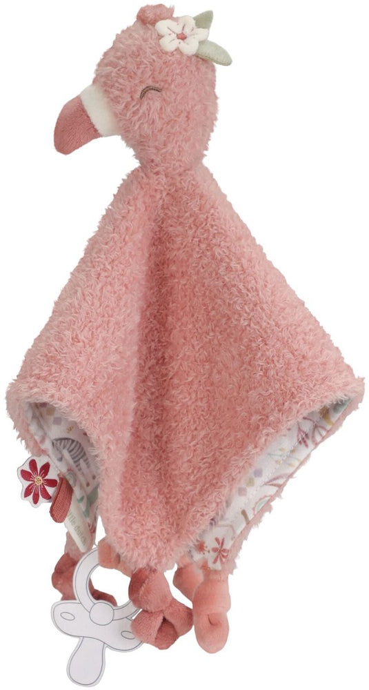 Little dutch safari friends knuffeldoek flamingo