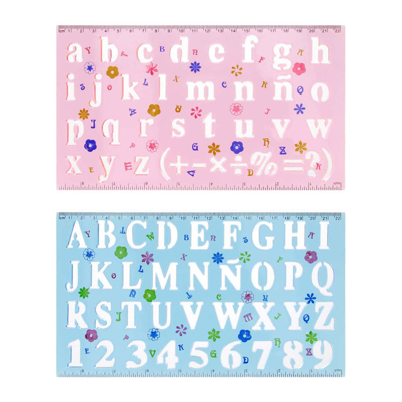 ギャラリービューアに画像をロードする, Plastic tekensjabloon cijfers letters
