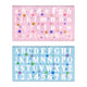 Plastic tekensjabloon cijfers letters