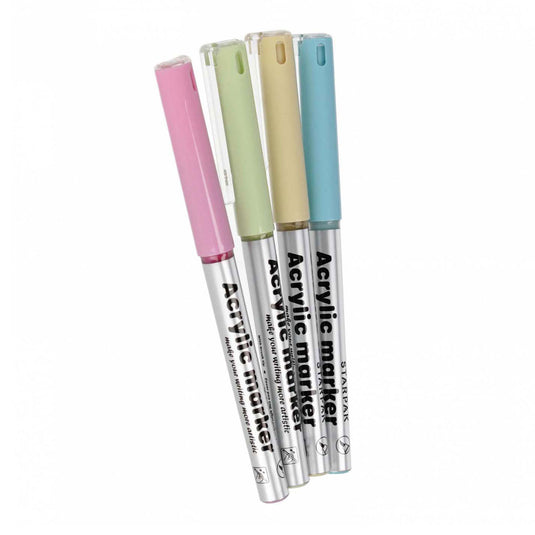 Acryl stiften pastel, 4st.