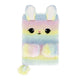 Pluche notitieboek konijn pastel