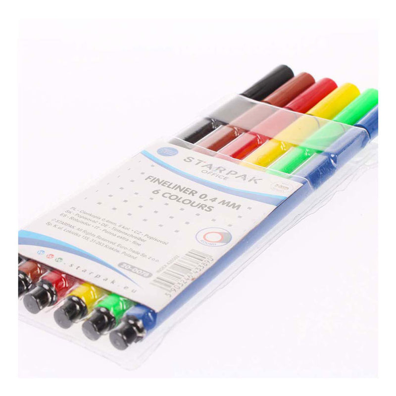 Load image into Gallery viewer, Fineliner rond 0,4mm, 6st.
