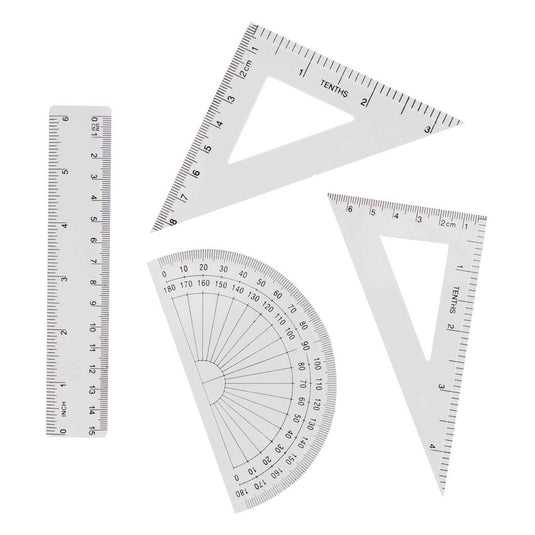 Geometrie set 15cm, 4dlg.