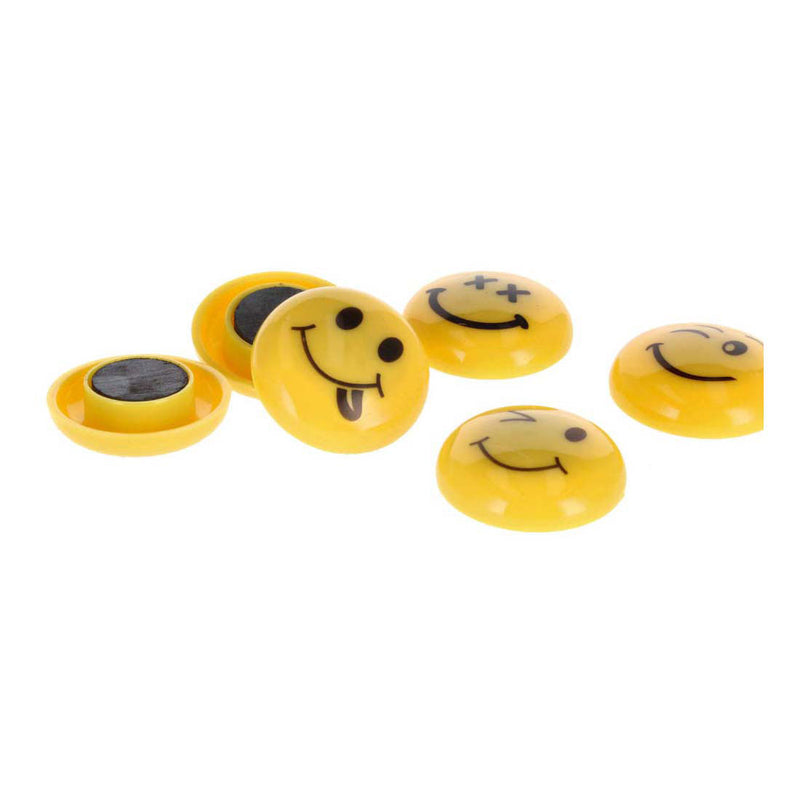 Load image into Gallery viewer, Magneet mix emoticons 30mm, 6st.
