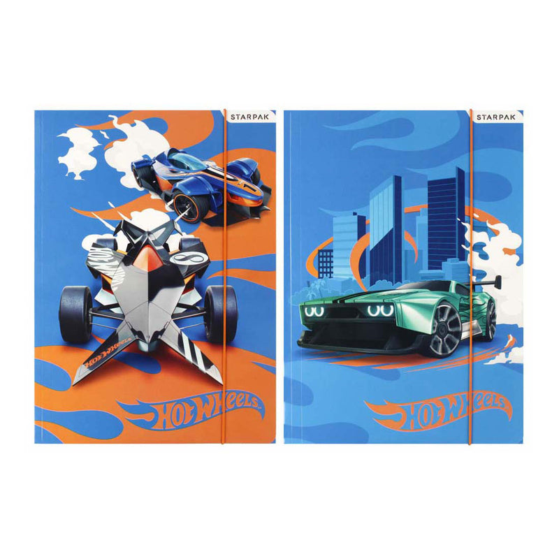 Load image into Gallery viewer, Map met elastiek a4 hot wheels
