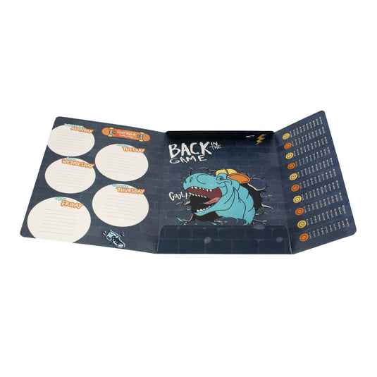 Euro-trade limited liability map met elastiek a4 skate dino