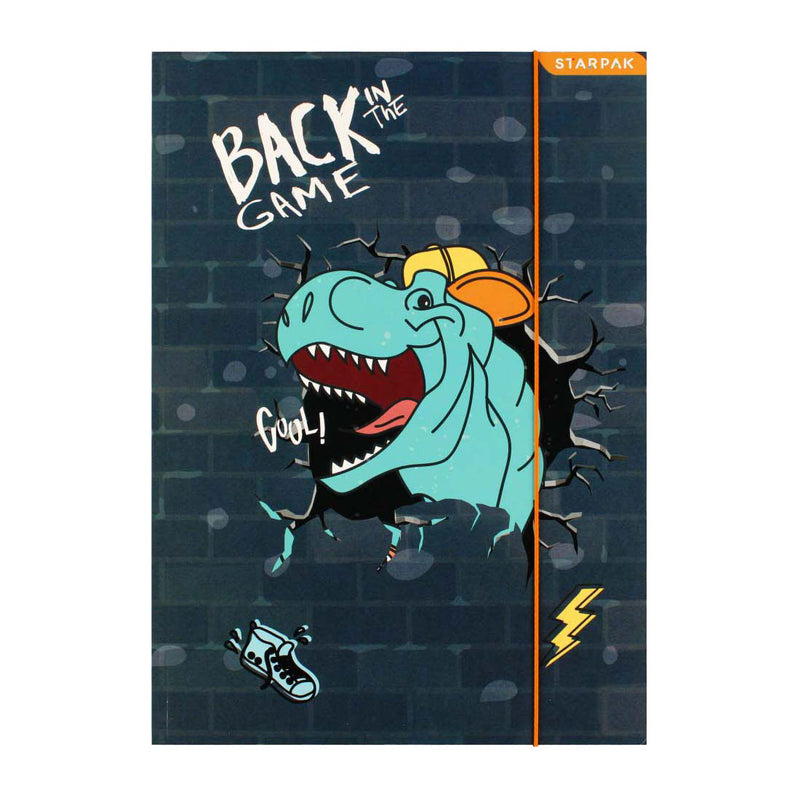 ギャラリービューアに画像をロードする, Euro-trade limited liability map met elastiek a4 skate dino
