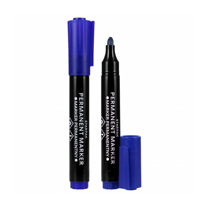 Load image into Gallery viewer, Permanent stift rond blauw, 12st.
