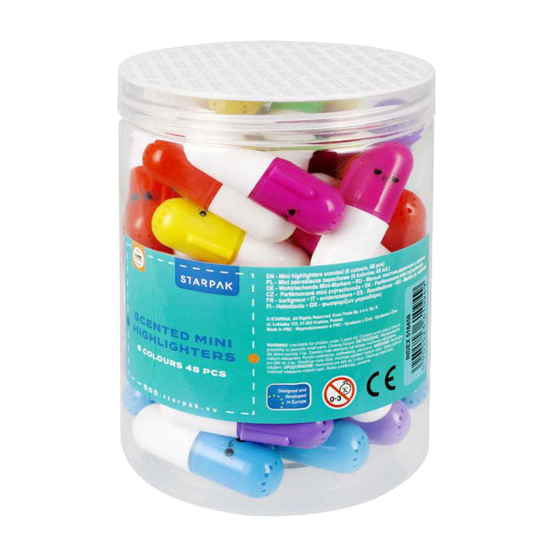 Afbeelding laden in galerijviewer, Euro-trade limited liability mini geurende markeerstiften mix van kleuren, 48st.
