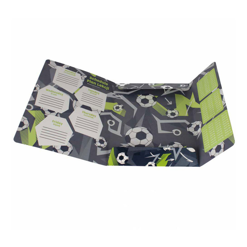 Load image into Gallery viewer, Map met elastiek voetbal a4
