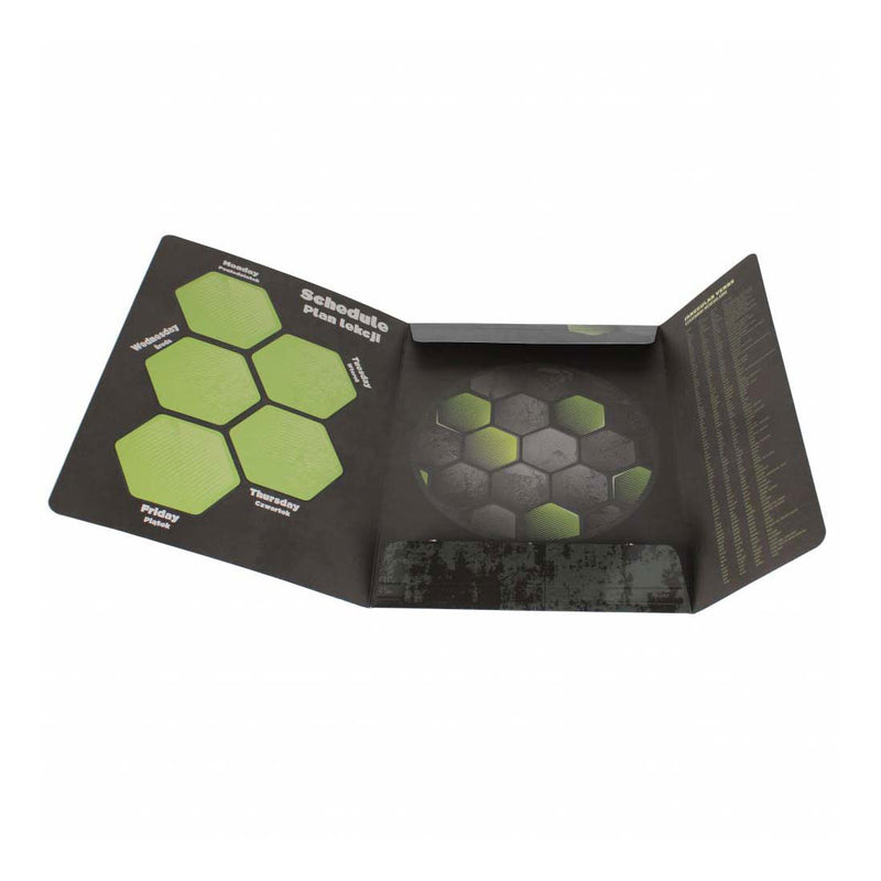 Load image into Gallery viewer, Map met elastiek voetbal a4
