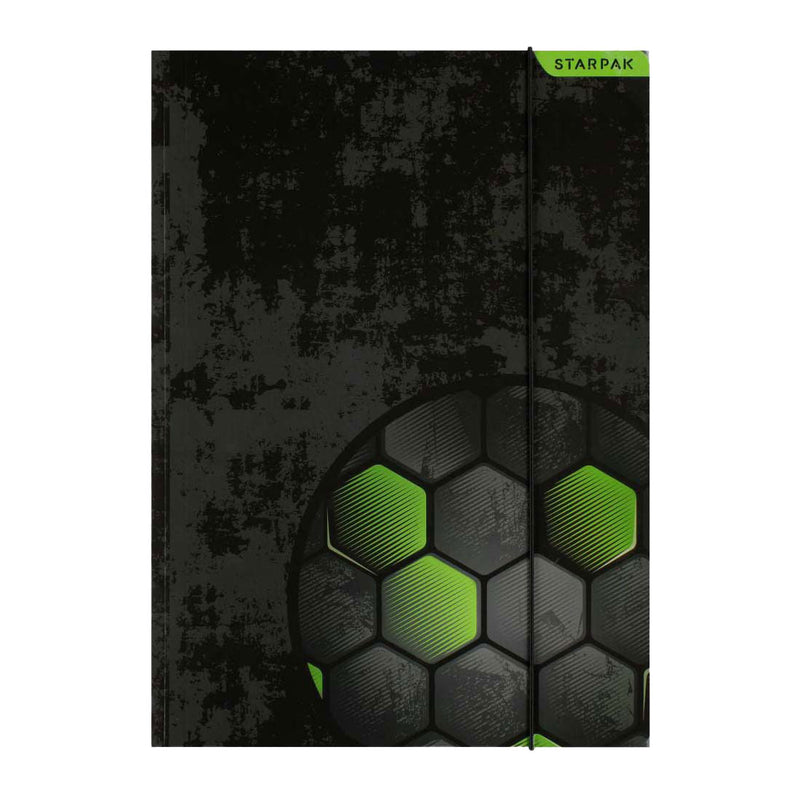 Load image into Gallery viewer, Map met elastiek voetbal a4
