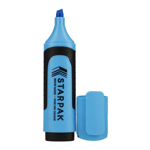 Blauwe markeerstift