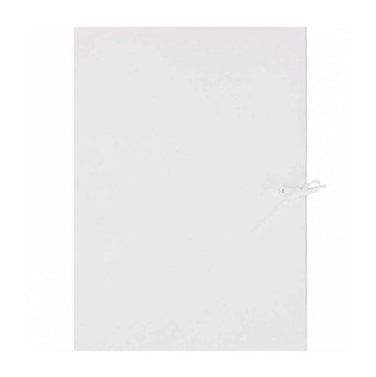 Witte map met band a4