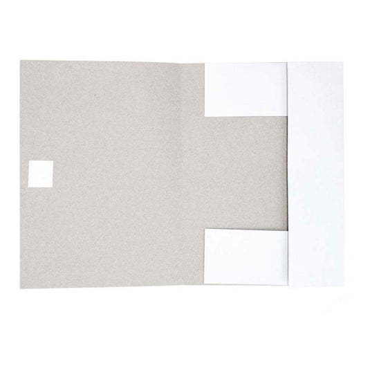 Witte map met band a4