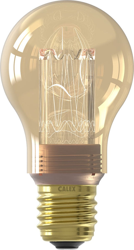 Calex crown series led lamp - e27 - a60 lichtbron goud - 3.5w - dimbaar