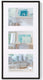 Walther new lifestyle - kunststof lijst - fotoformaat 3x 15x20 cm - zwart