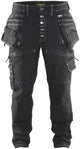 Blåkläder blaklader baggy denim stretch x1900 1999-1141 - zwart - d84