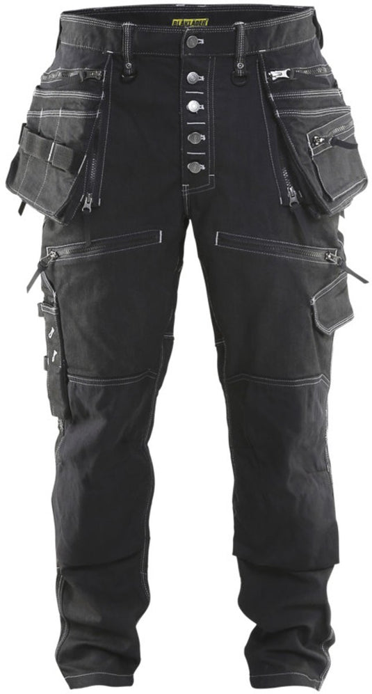 Blåkläder blaklader baggy denim stretch x1900 1999-1141 - zwart - d84