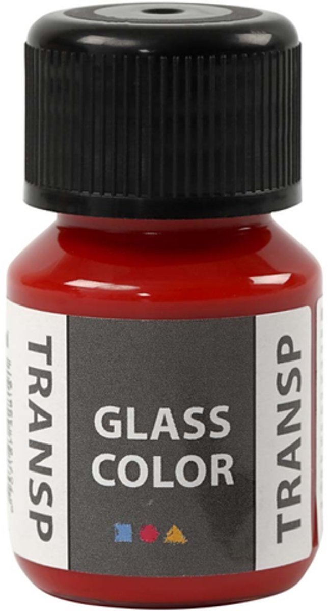 Afbeelding laden in galerijviewer, Creativ company glass color transparent, rood, 35ml
