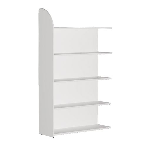 Set 5 planken en achterwand kerkmann 100x325x19cm wit