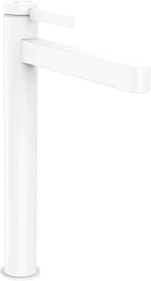 Hansgrohe finoris - wastafelmengkraan - ééngreeps bediening - met afvoerplug - 260mm - mat wit