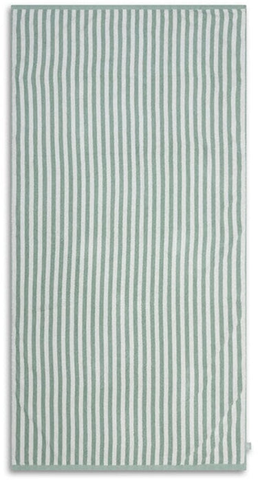 Swim essentials - strandlaken - 135 x 65 cm- handdoek - gestreept - 100% katoen - groen