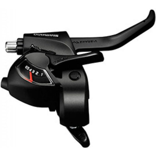 Shimano versteller (rechts) met remhendel 6 speed st-ef41 - zwart