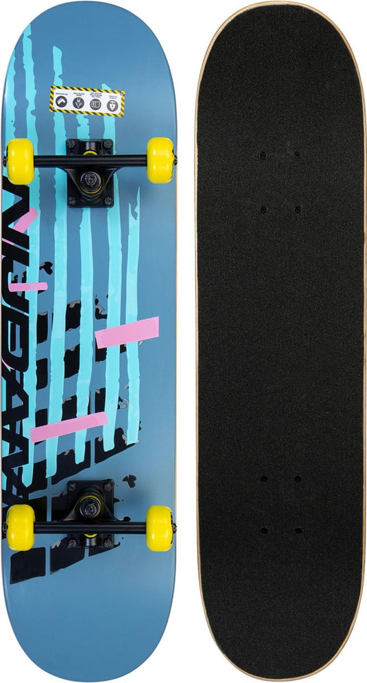 Nijdam classic skateboard - game changer - blauw geel