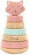 Trixie houten stapeltoren - mrs. cat - houten stacking toy - educatief speelgoed - voor jongens meisjes - kat
