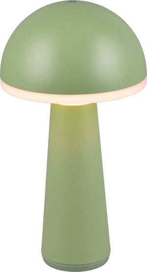 Rl live your light reality fungo - tafellamp - pistache groen - incl. 1x smd 2w - aanpasbare lichtkleur - traploos dimmbaar - oplaadbaar - snoerloos - buitenverlichting - ip54