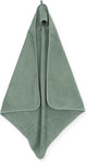 Jollein - badcape - groen - 100% badstof katoen - baby handdoek met badcape, omslagdoek, badponcho - 75x75 cm