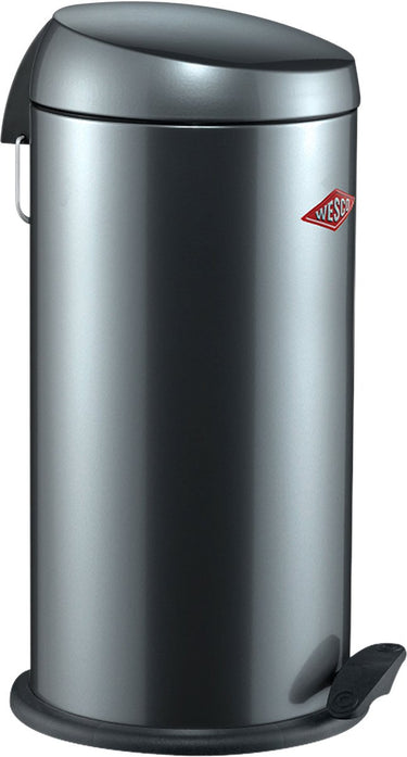 Wesco capboy maxi prullenbak | pedaalemmer | 22 liter | metaal - grafiet | afvalemmer - made in germany