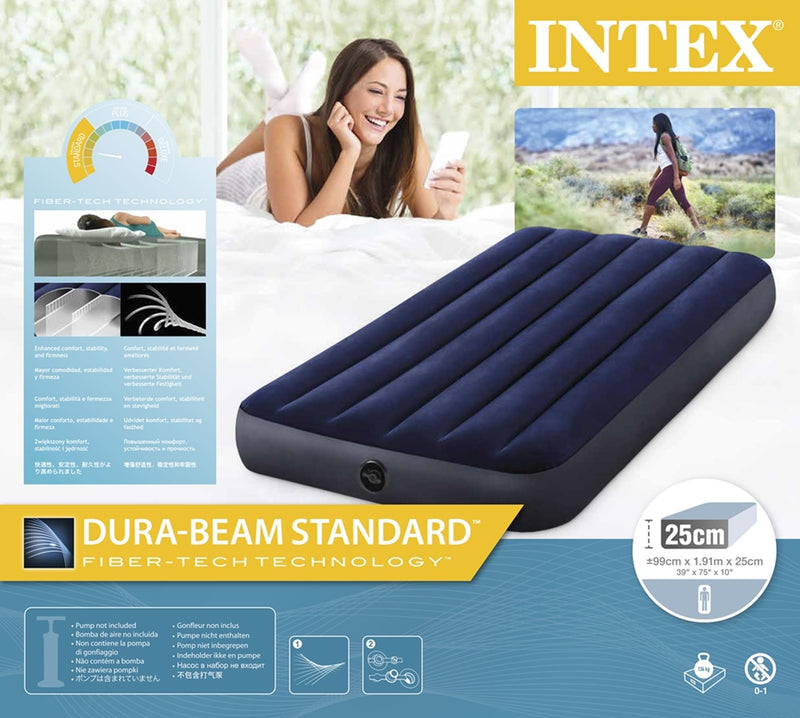 Load image into Gallery viewer, Intex Classic Dura-Beam luchtbed - eenpersoons
