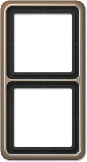 Jung cd582gb afdekking frame 2-voudig brons 1 stuk(s)