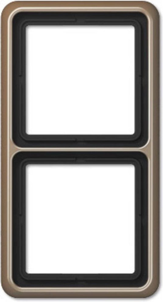 Jung cd582gb afdekking frame 2-voudig brons 1 stuk(s)