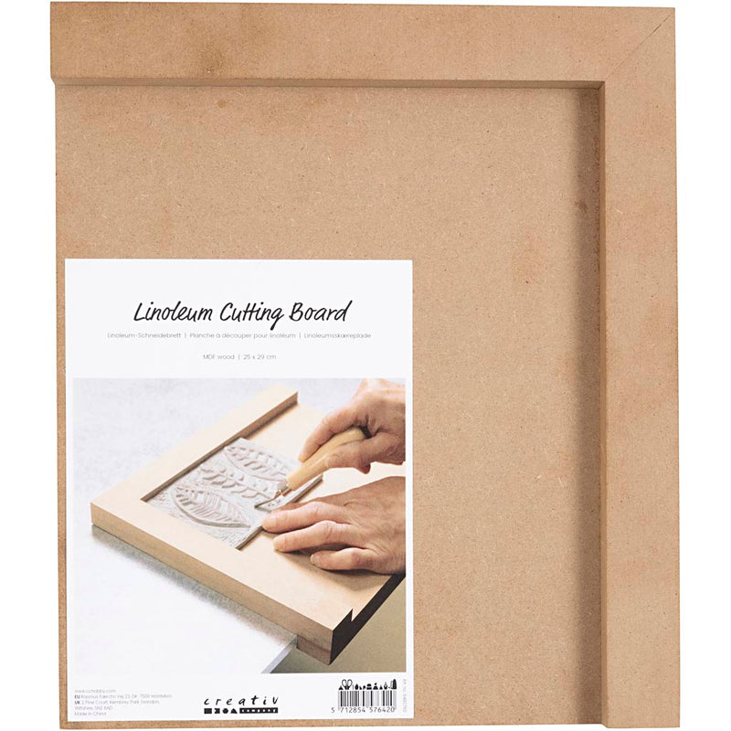 Load image into Gallery viewer, Https: www.cchobby.nl houten-linoleumhouder-afm-25x29-cm-rechtshandig-1-stuk
