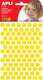 Apli kids stickers | cirkel diameter 10 | 5 mm | blister met 528 stuks | geel