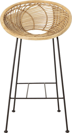 Bloomingville - yonne barstoel - beige - rotan