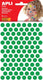 Apli kids stickers | cirkel diameter 10 | 5 mm | blister met 528 stuks | groen