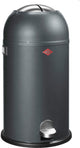 Wesco kickmaster prullenbak | pedaalemmer | 33 liter | metaal - grafiet | afvalemmer - made in germany