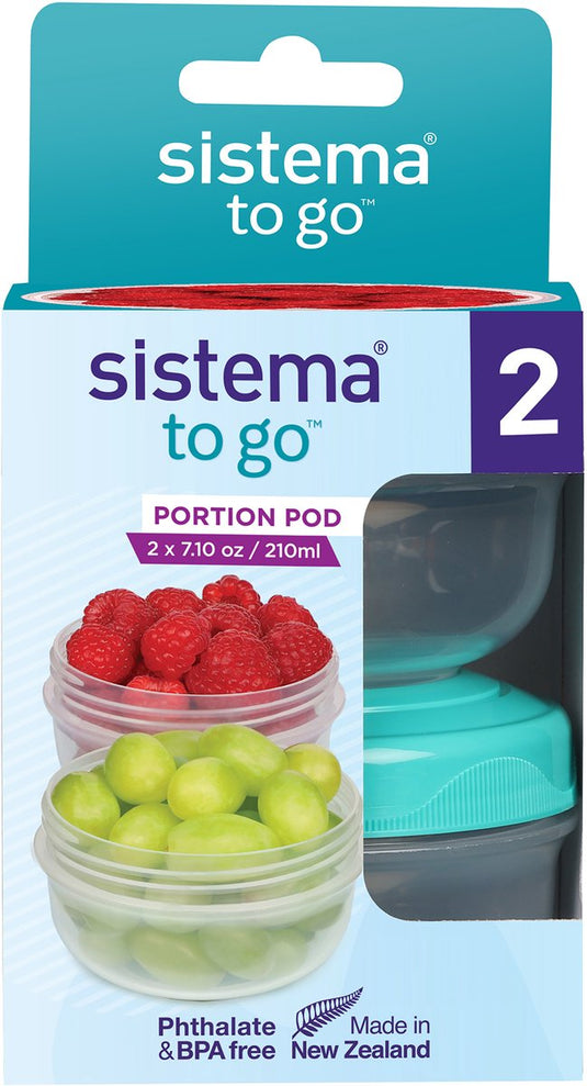 Sistema to go set van 2 yoghurtpotjes portion pod 210ml