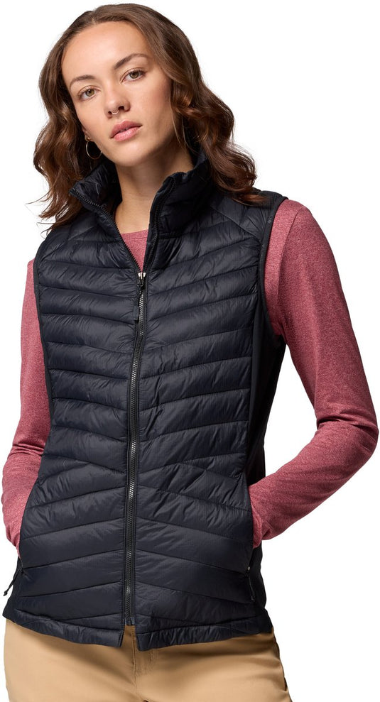 Columbia powder pass™ iii hybrid vest dames outdoorbodywarmer - black
