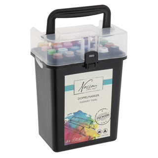 Duo markers 24 stuks in luxe box
