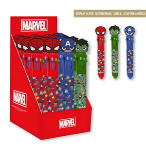 Multikleuren pen avengers | 16 stuks