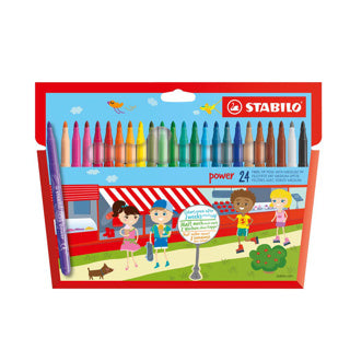 Stabilo viltstiften power stiften 24 stuks | 2 stuks