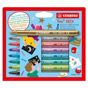 Stabilo trio deco etui 8 stuks | 2 stuks