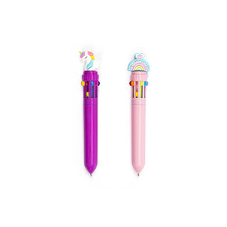 Load image into Gallery viewer, Dream pop set van 2 multicolor pennen unicorn | 6 stuks
