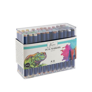 Afbeelding laden in galerijviewer, Creative craft group nassau ronde dual markers - 48st.
